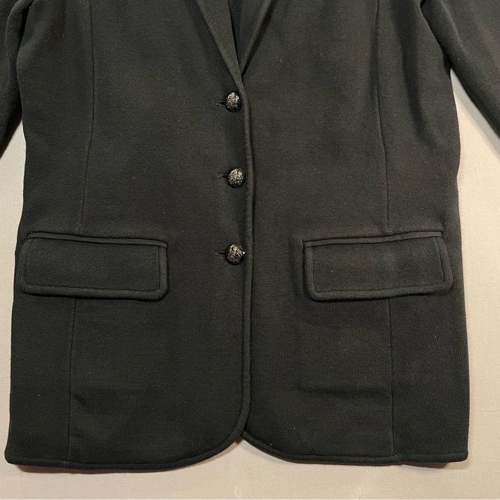 Lauren Ralph Lauren Combed Cotton-Blend Sweater Blazer - Womens Petite Medium - Picture 6 of 14